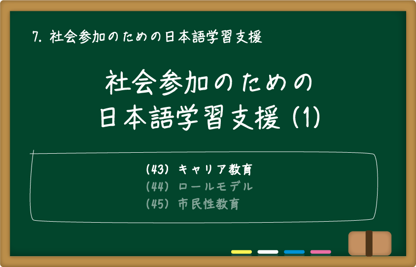社会参加のための日本語学習支援(1)